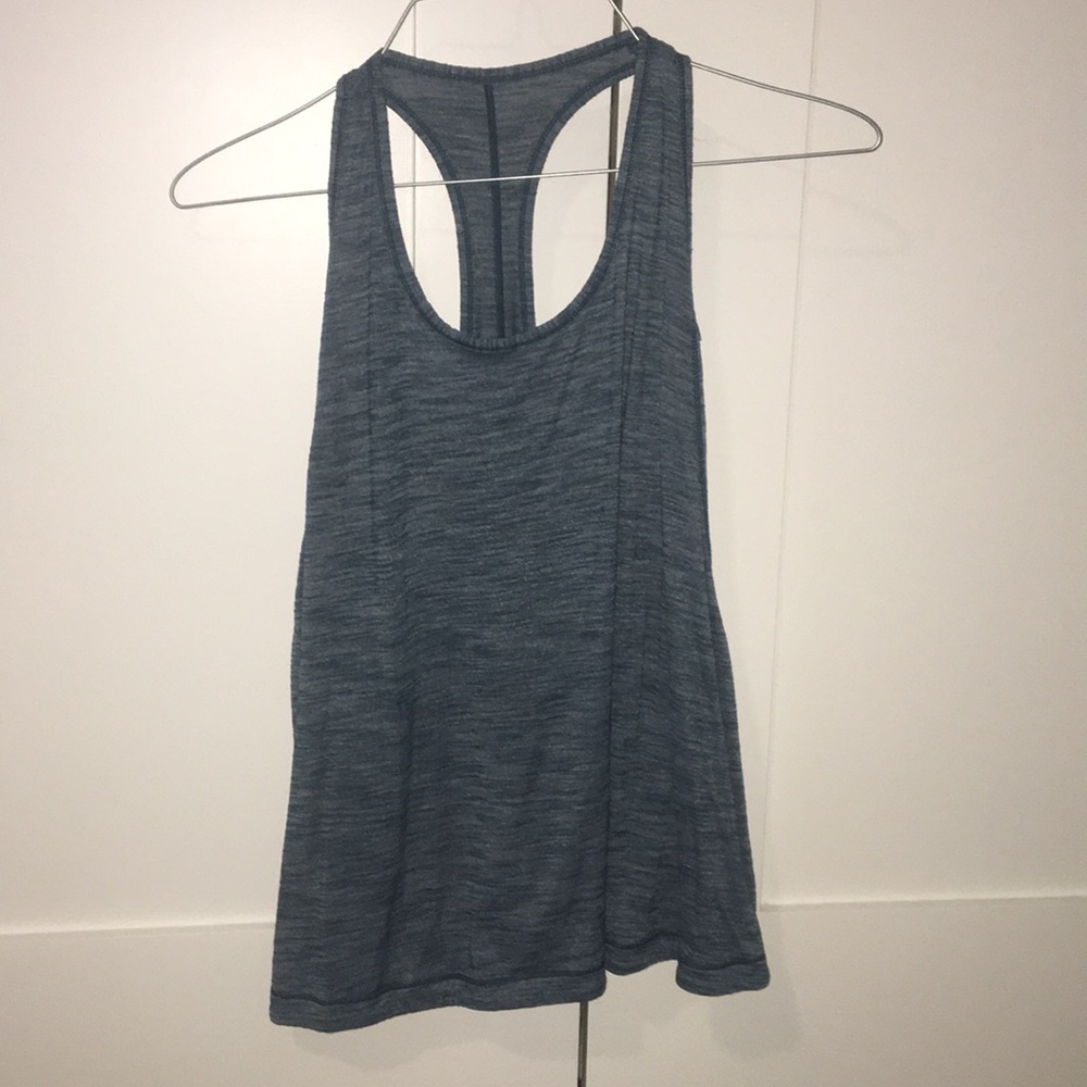 Blue lululemon tank top